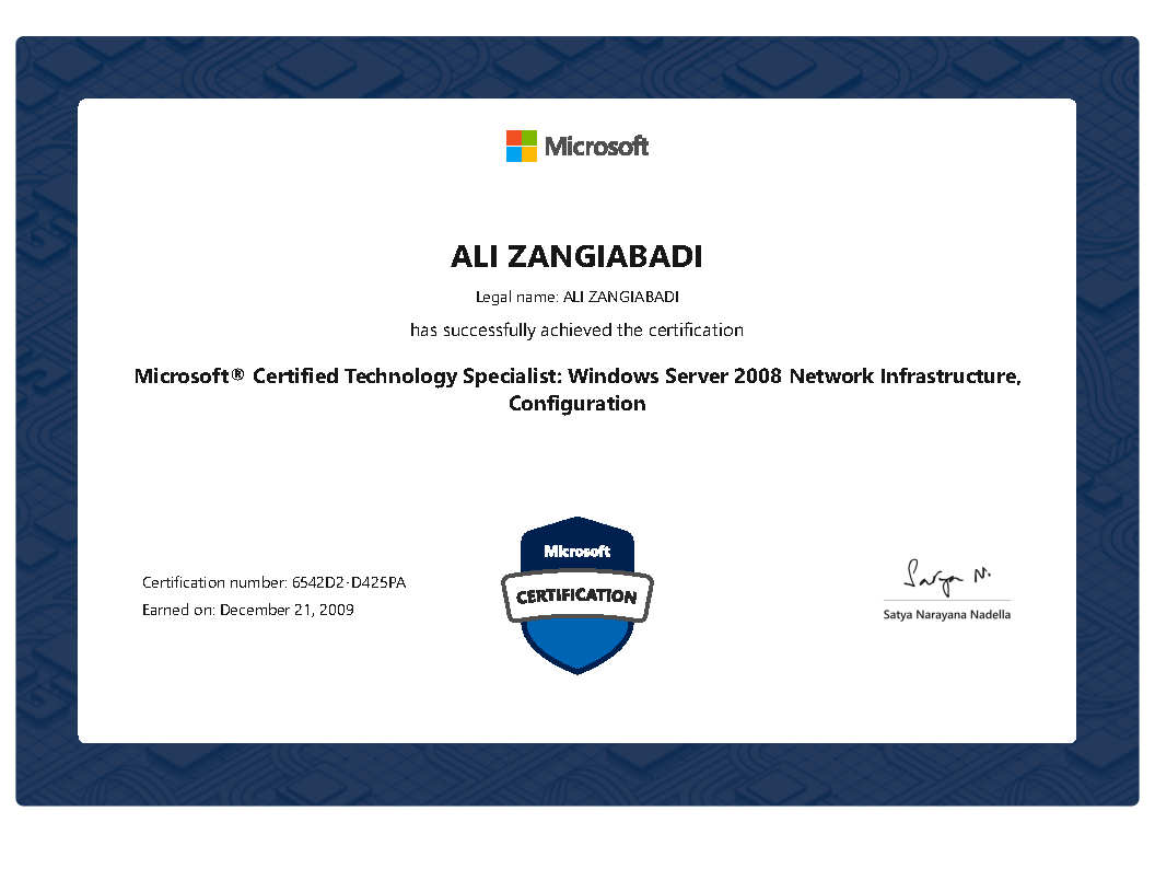 MCTS - Network