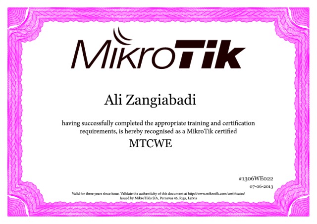 Mikrotik MTCWE